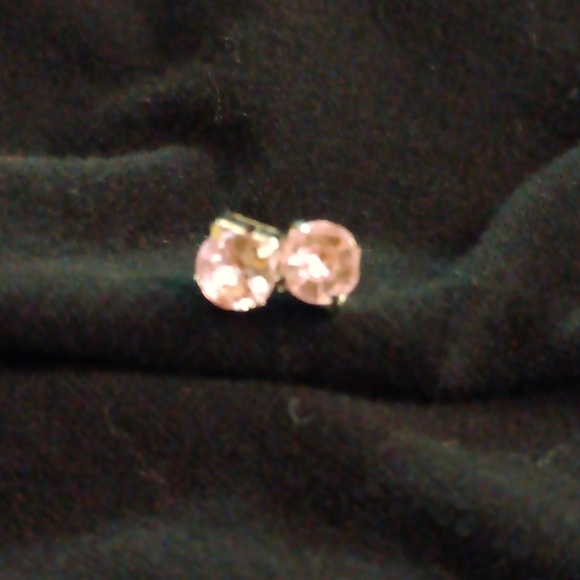 NWOT PINK ICE STERLING SILVER EARRINGS - Picture 1 of 1